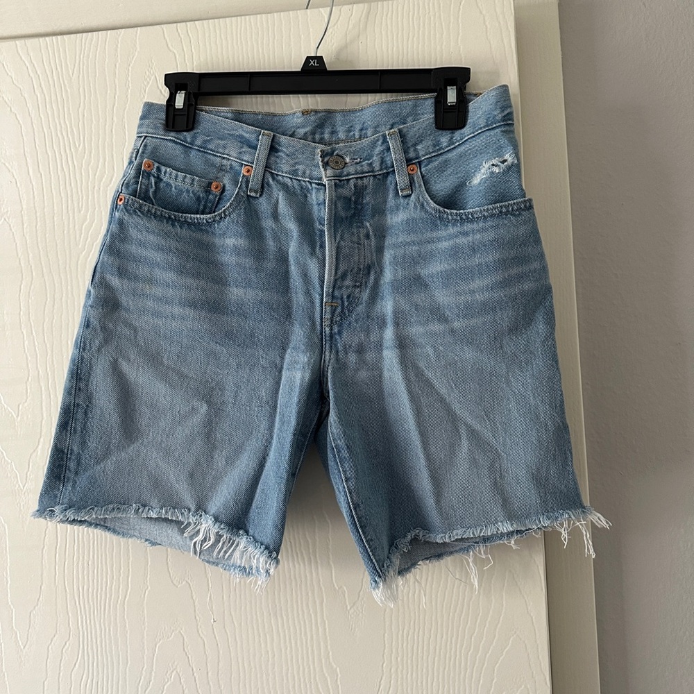 Levi's Light Blue Jean Shorts